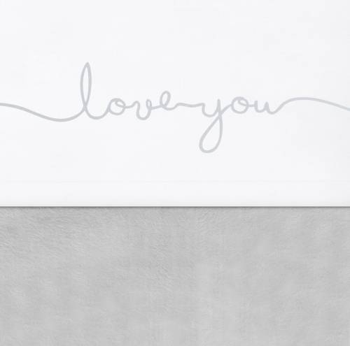 JOLLEIN Sheet 75x100 - Love you Grey